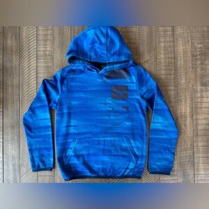 Under Armour Boy’s Blue Loose Fit Pullover Hoodie Sweatshirt Youth Size Large